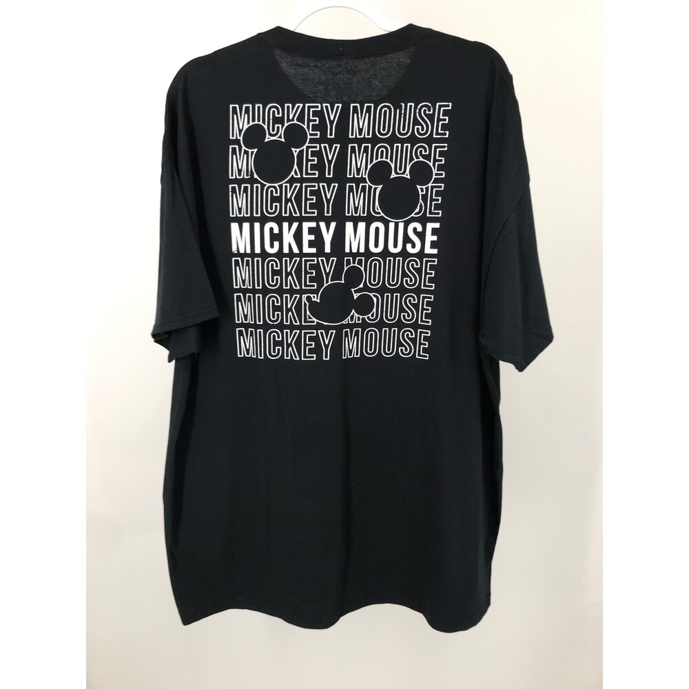 Disney Mickey Mouse Black White Graphic Short Sleeve T-Shirt XL - Picture 4 of 6
